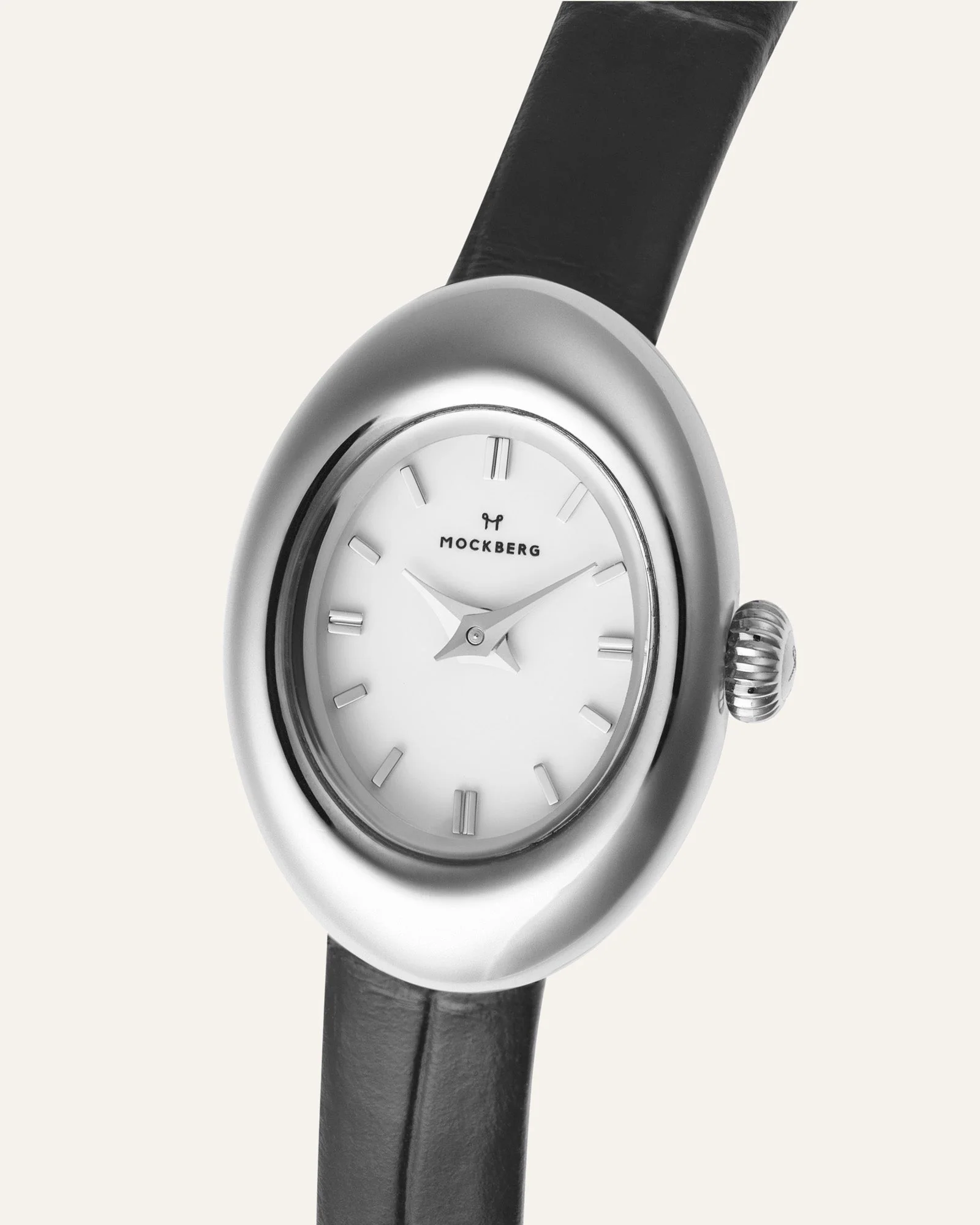 Belle Oval Petite Leather  Watch - Image 4
