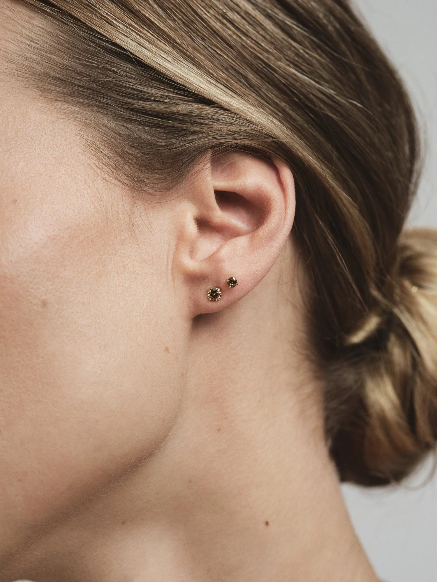 Jolie Coffee Medium Studs - Image 6