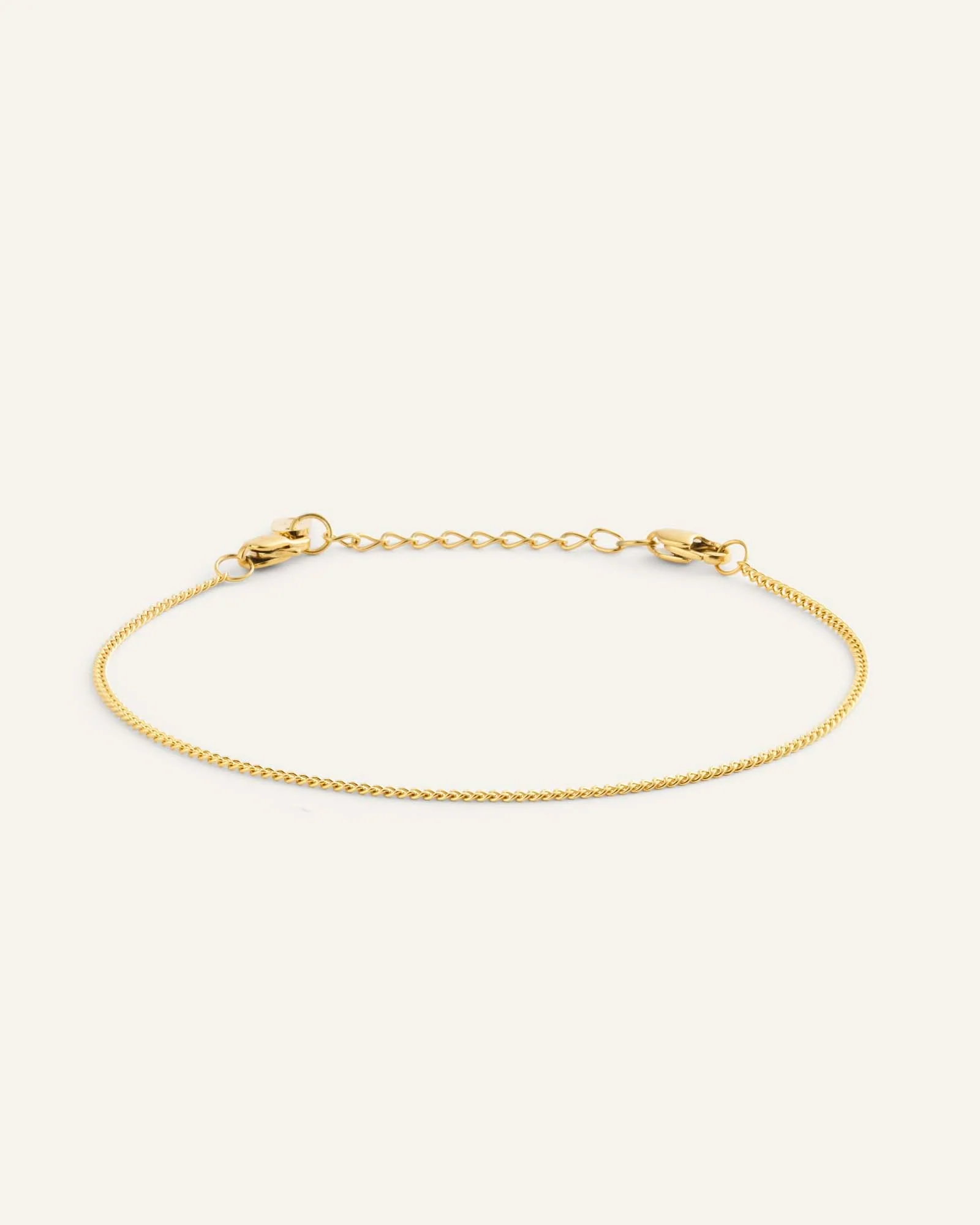 Thin Curb Chain Bracelet